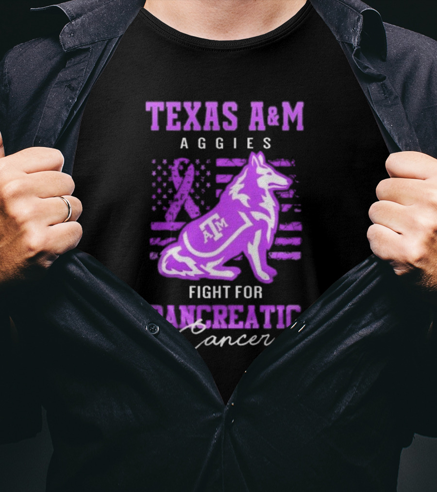 Texas A&M Aggies Fight For Pancreatic Cancer T-Shirt
