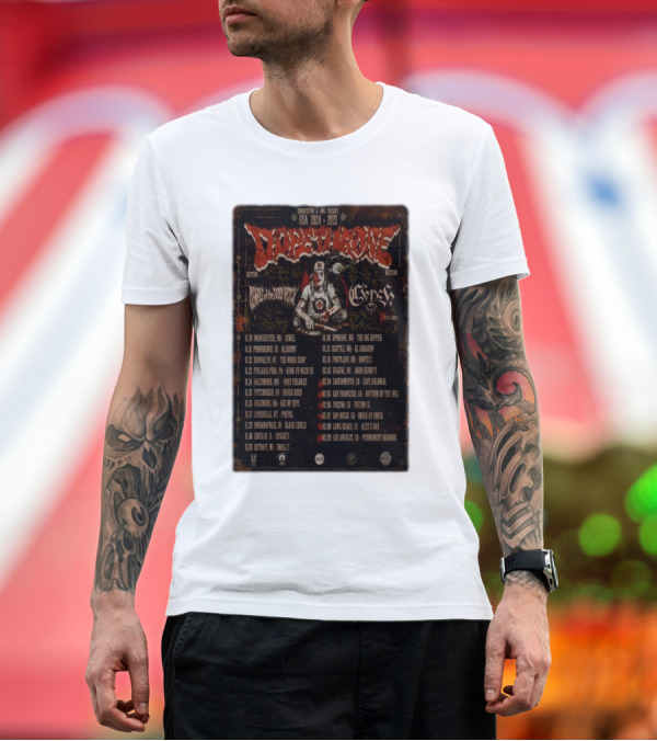 Dopethrone 2024-2025 USA Tour Temple Of The Fuzz Featuring Coven And Heavy Temple T-Shirt