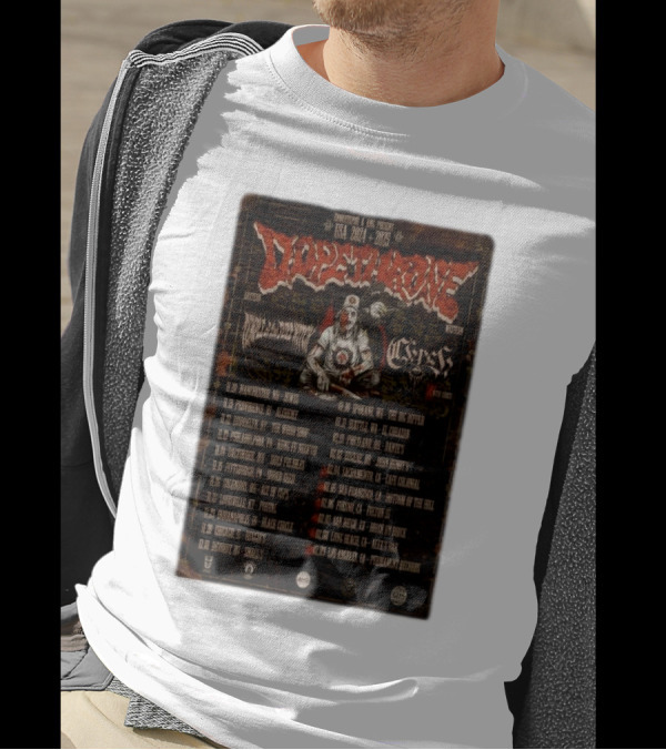 Dopethrone 2024-2025 USA Tour Temple Of The Fuzz Featuring Coven And Heavy Temple T-Shirt