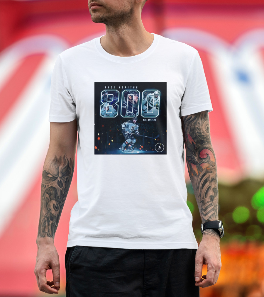 Anze Kopitar 800 NHL Assists Los Angeles Kings Achievement T-Shirt