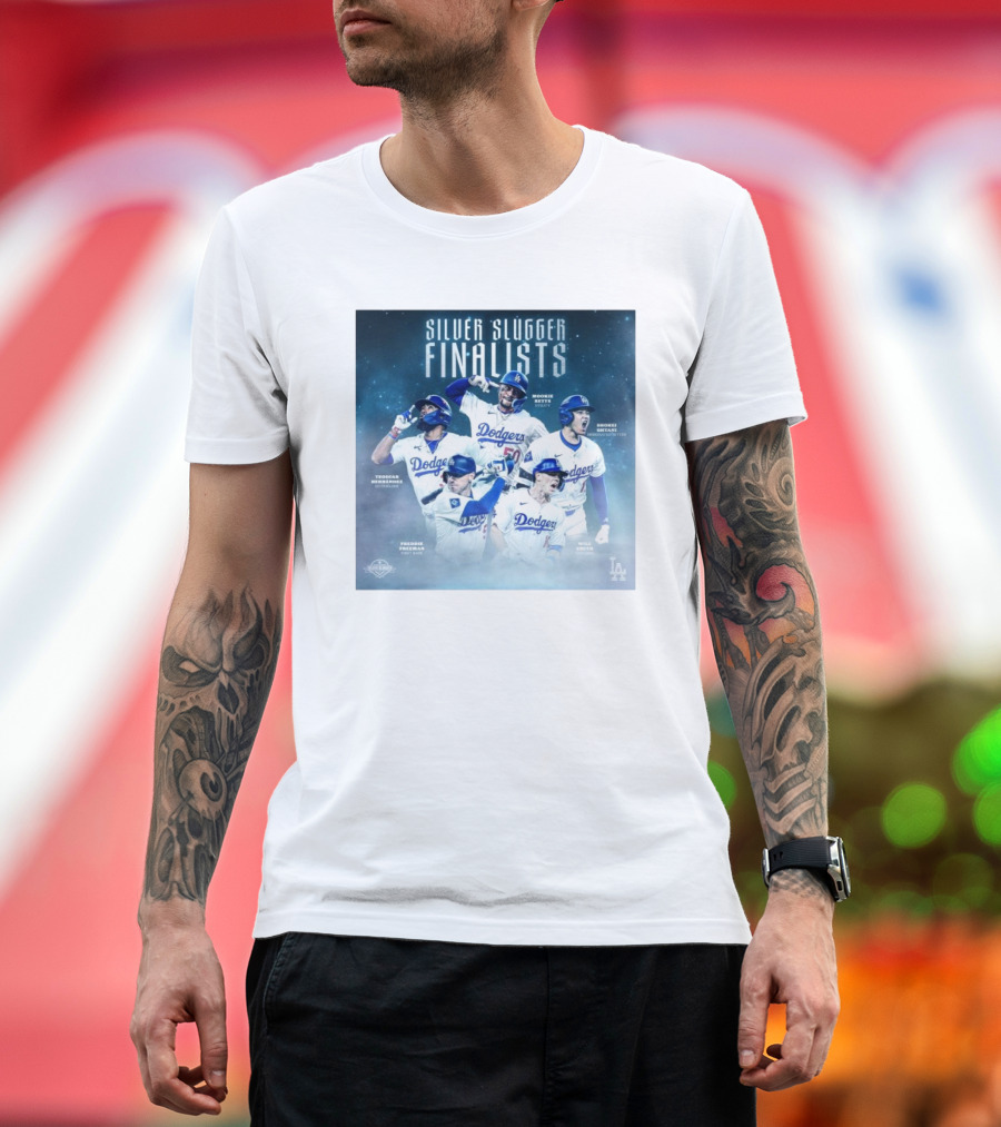 Silver Slugger Finalists Betts Ohtani Smith Freeman Hernandez LA Dodgers T-Shirt