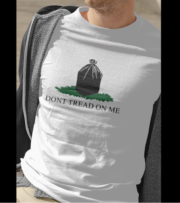 Garbage Bag Dont Tread On Me Iconic T-Shirt