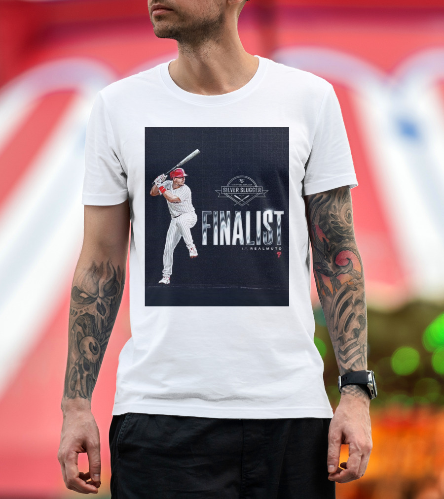 Louisville Slugger Silver Slugger Finalist J.T. Realmuto Philadelphia Phillies T-Shirt