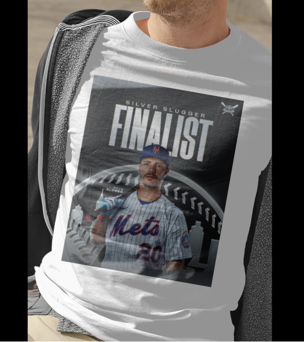 Pete Alonso Silver Slugger Finalist New York Mets MLB T-Shirt