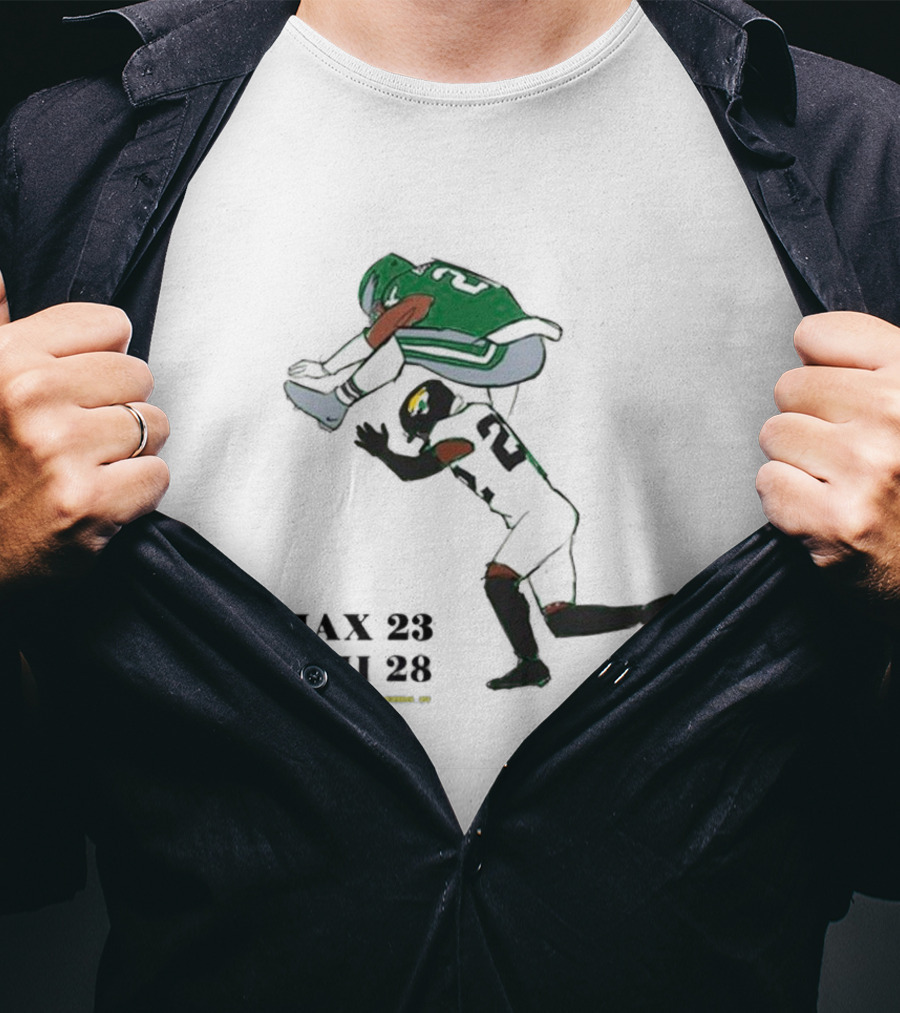 Jax 23 Phi 28 Philadelphia Eagles Saquon Barkley No-Look Hurdle NFL T-Shirt