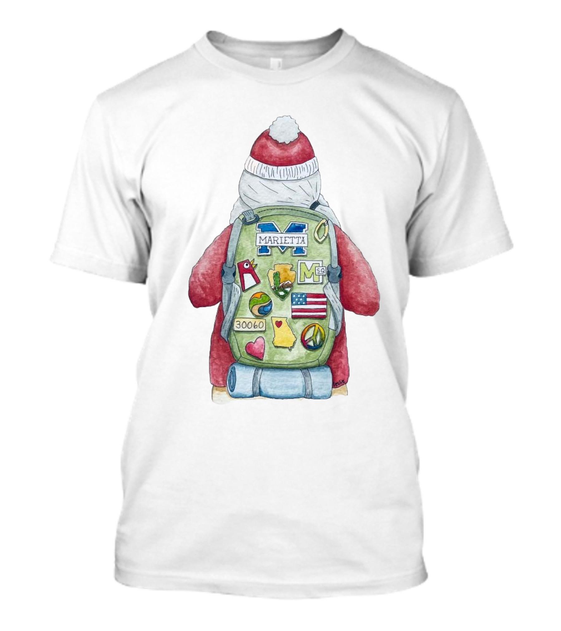 Santa Marietta 30060 Backpack Merry Christmas T-Shirt