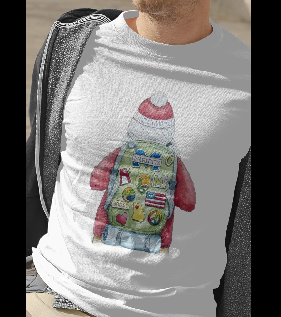 Santa Marietta 30060 Backpack Merry Christmas T-Shirt