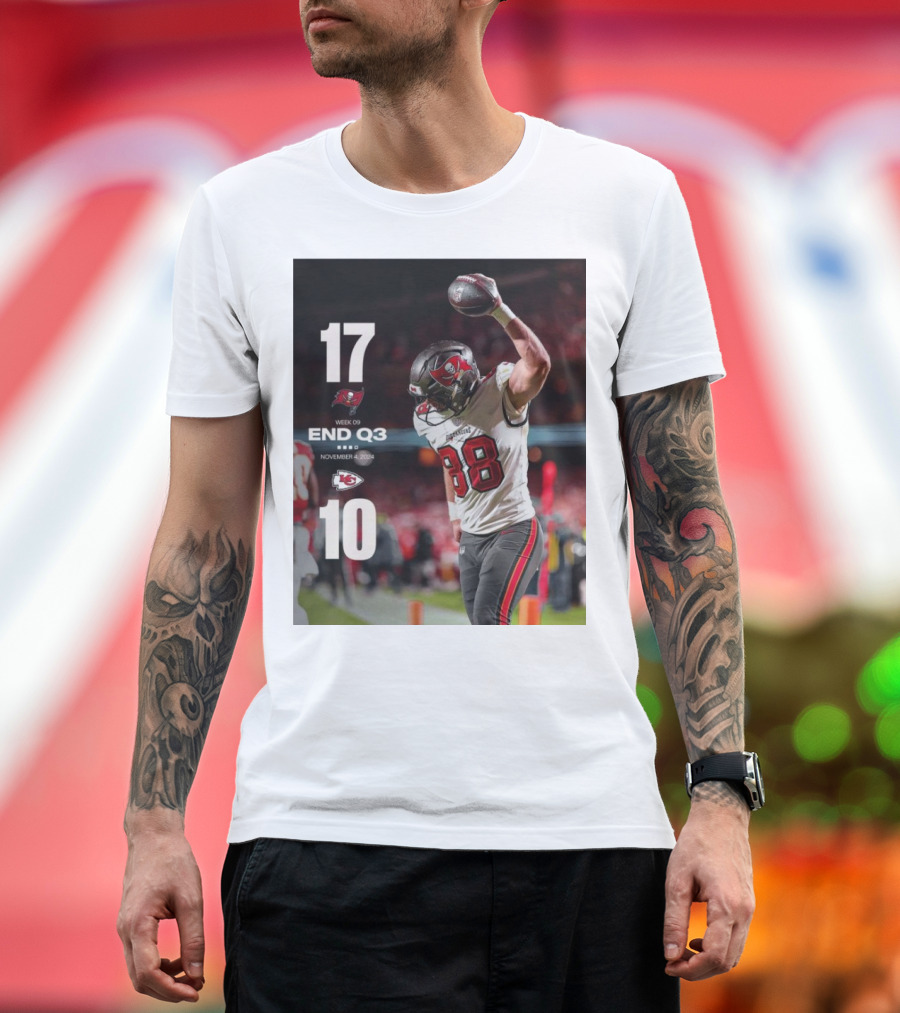 Week 9 Tampa Bay Buccaneers 17 Kansas City Chiefs 10 End Q3 November 4 T-Shirt
