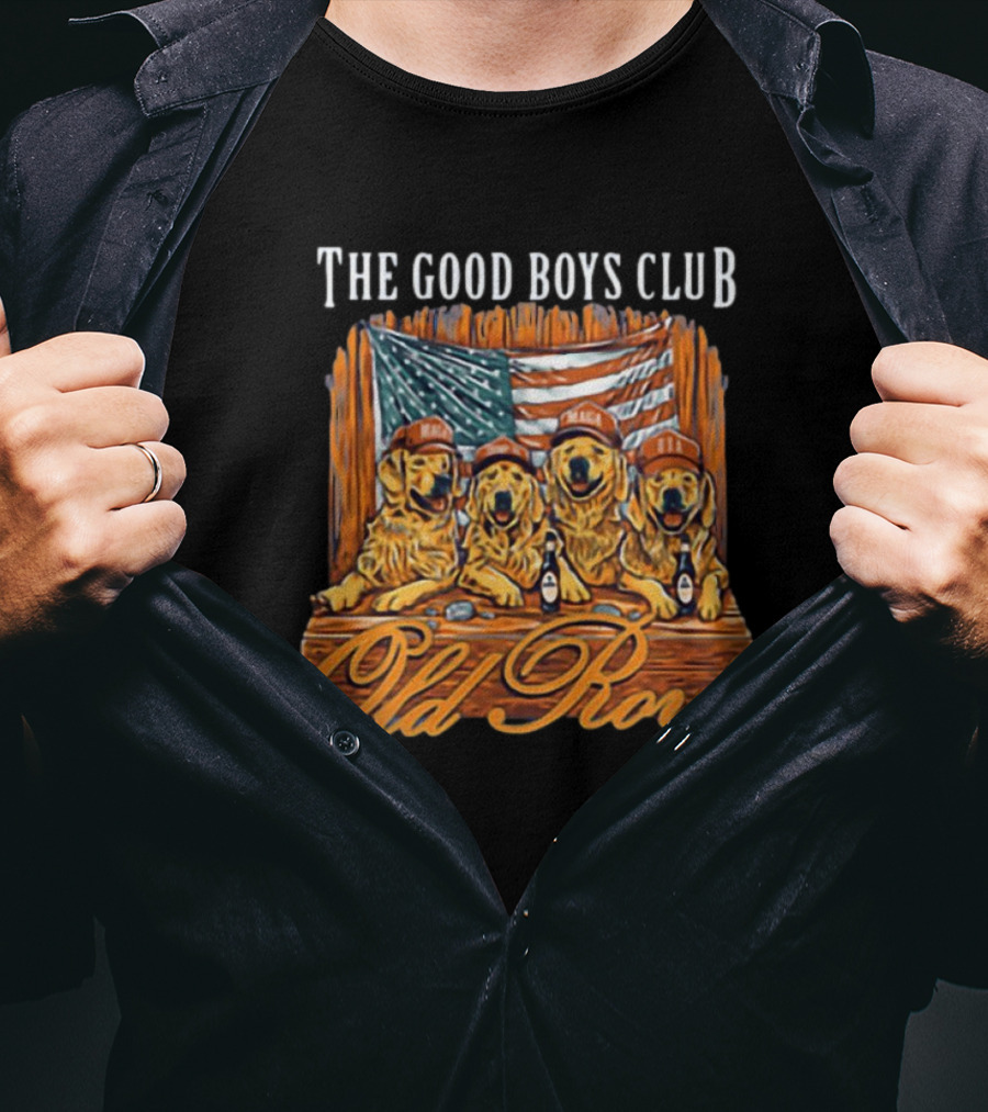 Old Row The Good Boys Club MAGA American Flag T-Shirt
