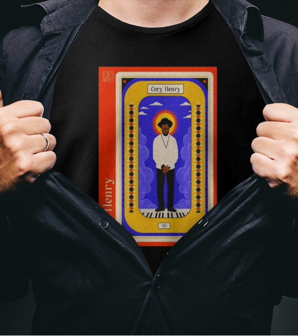 Cory Henry Concert Poster Warsaw Nov 14-15 2024 Piano And Clouds T-Shirt