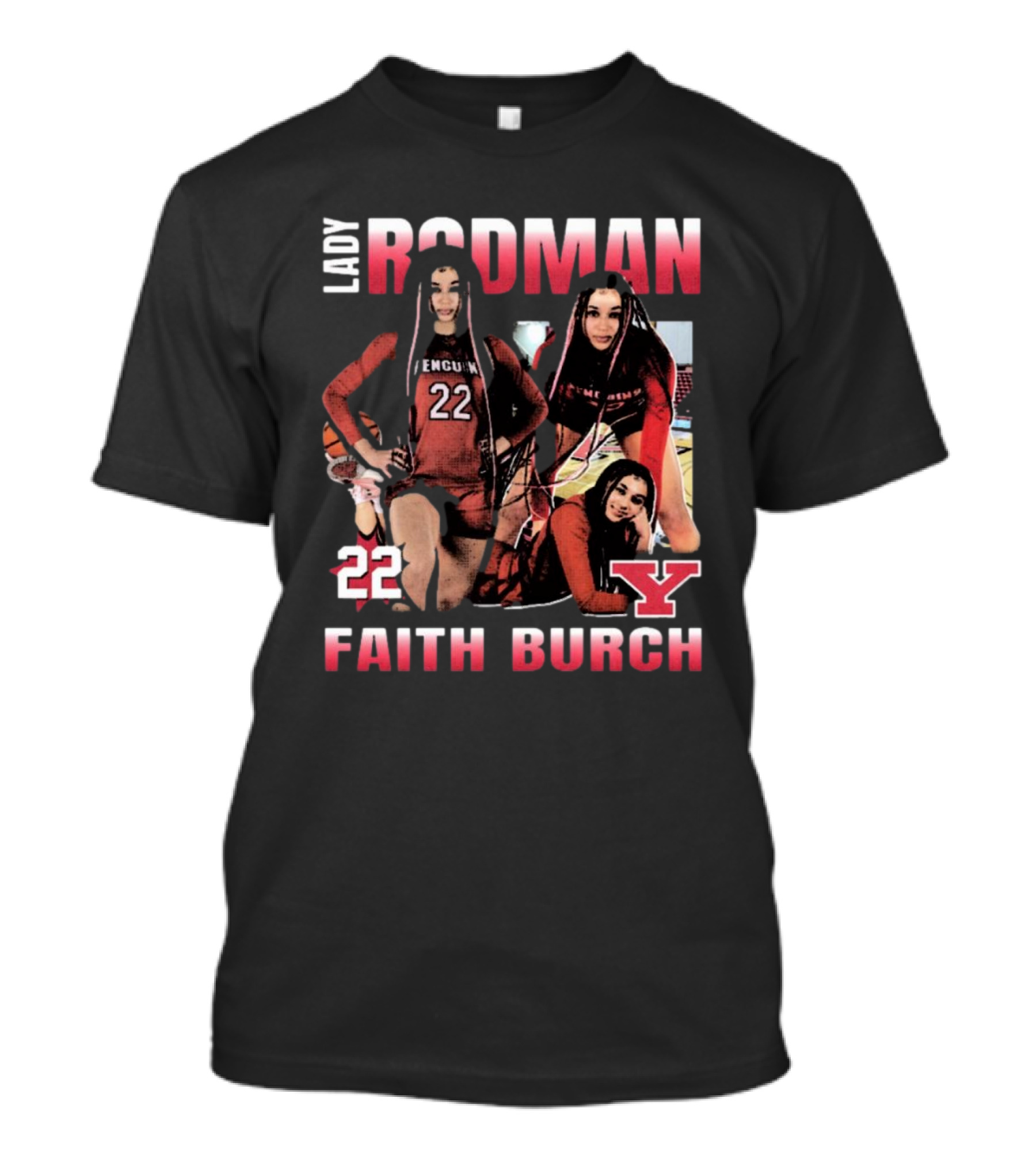 Lady Rodman Faith Burch Youngstown State Penguins 22 T-Shirt