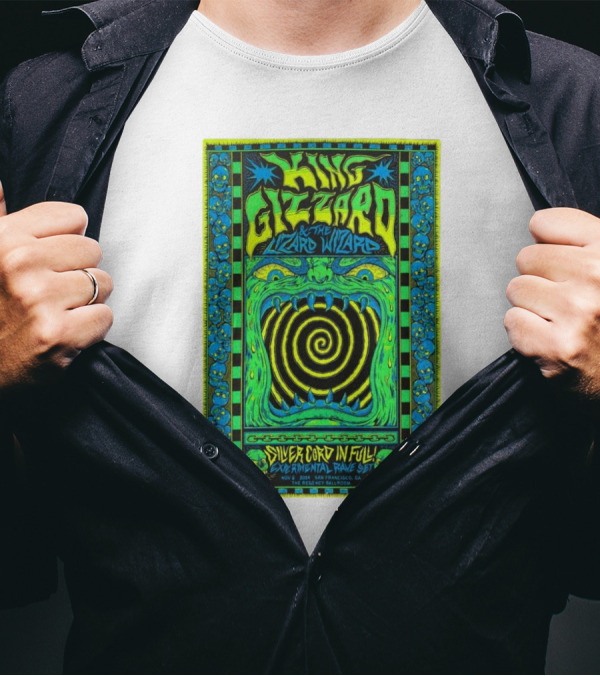 King Gizzard And The Lizard Wizard Silver Cord In Full Experimental Rave Set November 6 2024 San Francisco CA T-Shirt