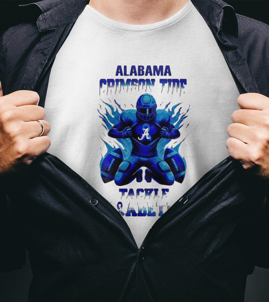 Alabama Crimson Tide Football Tackle Diabetes Awareness Month November T-Shirt