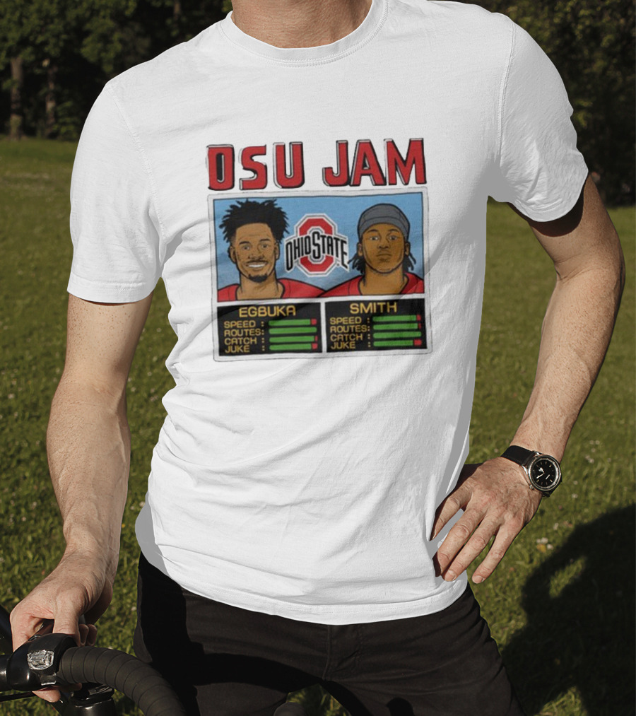 OSU Jam Egbuka Smith Ohio State Football Speed Routes Catch Juke T-Shirt