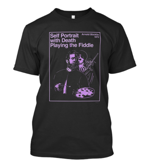 Self Portrait With Death Playing The Fiddle Arnold Böcklin 1872 T-Shirt