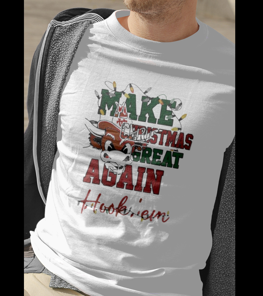 Make Christmas Great Again Hook 'em Texas Longhorns T-Shirt