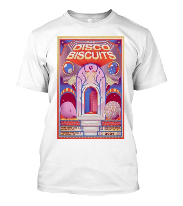 The Disco Biscuits November 6 2024 Rams Head Live Baltimore MD Psychedelic Tour T-Shirt