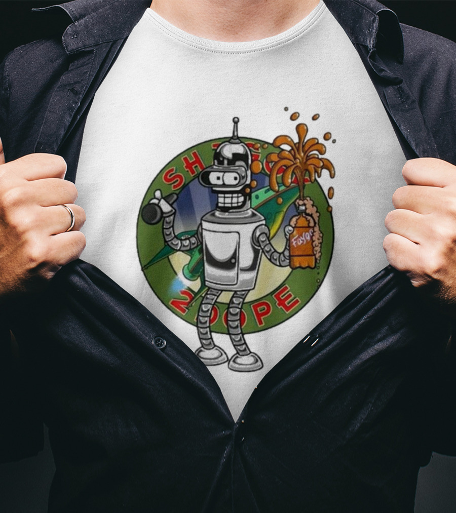 Shaggy Show Bender 2 Dope Futurama Fudge Robot T-Shirt