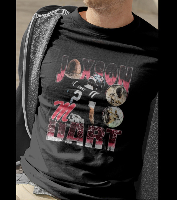Jaxson Dart M Ole Miss Rebels 90s Football T-Shirt