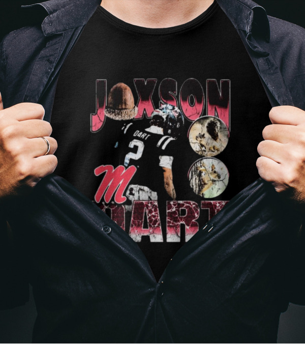 Jaxson Dart M Ole Miss Rebels 90s Football T-Shirt
