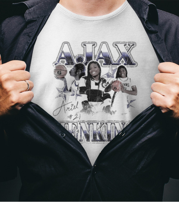 Ariel Jenkins A.Jax Georgetown Hoyas 90s Retro Basketball #21 Signature T-Shirt