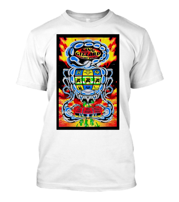 King Gizzard And The Lizard Wizard Live Las Vegas Nov 8 2024 Psychedelic Alien T-Shirt