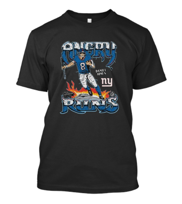 Daniel Jones New York Giants Angry Runs NFL T-Shirt