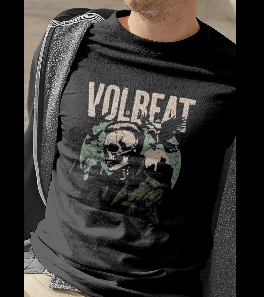 VOLBEAT Sixteen Dollars Skull With Bird T-Shirt
