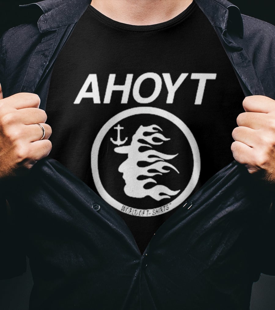 AHOYT Worldoft T-Shirts 2025 Flame Anchor Profile T-Shirt