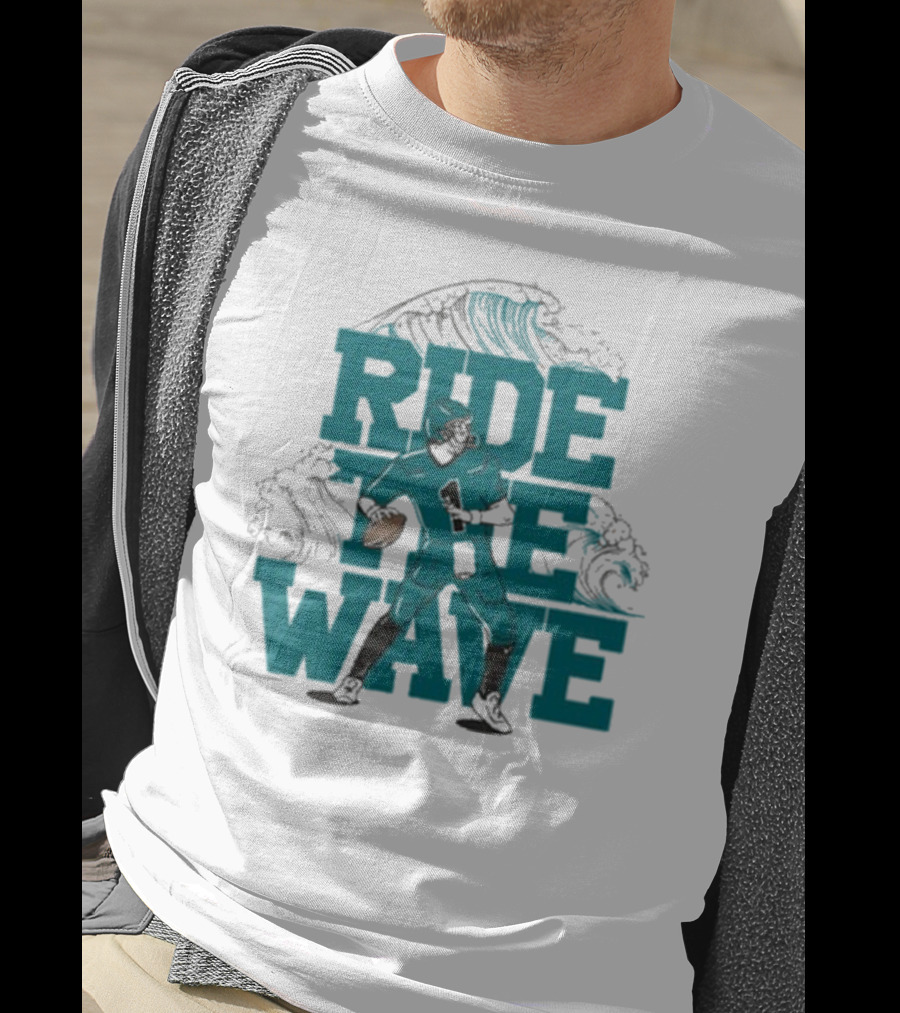 Ride The Wave Coastal Carolina University Football Quarterback Wave T-Shirt