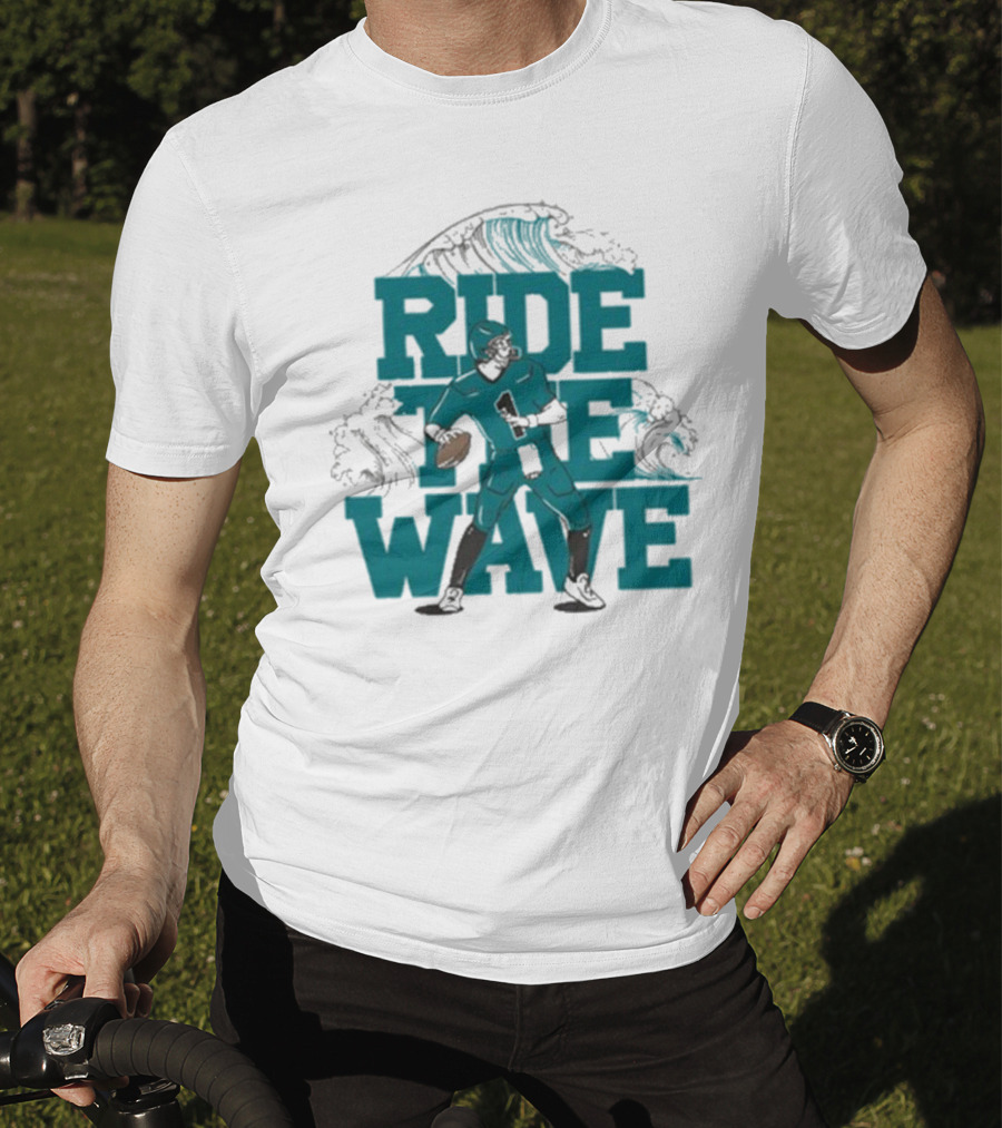 Ride The Wave Coastal Carolina University Football Quarterback Wave T-Shirt