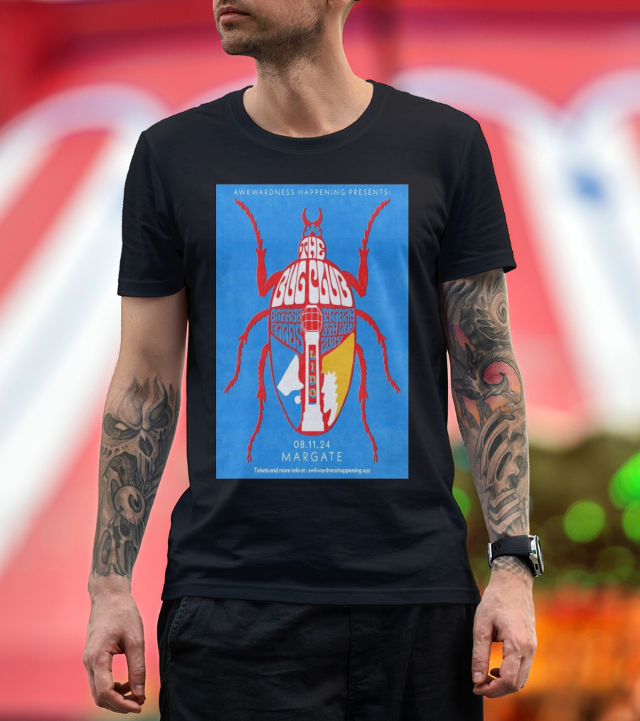 Awkwardness Happening Presents The Bug Club Lido Complex at Margate 08.11.24 T-Shirt