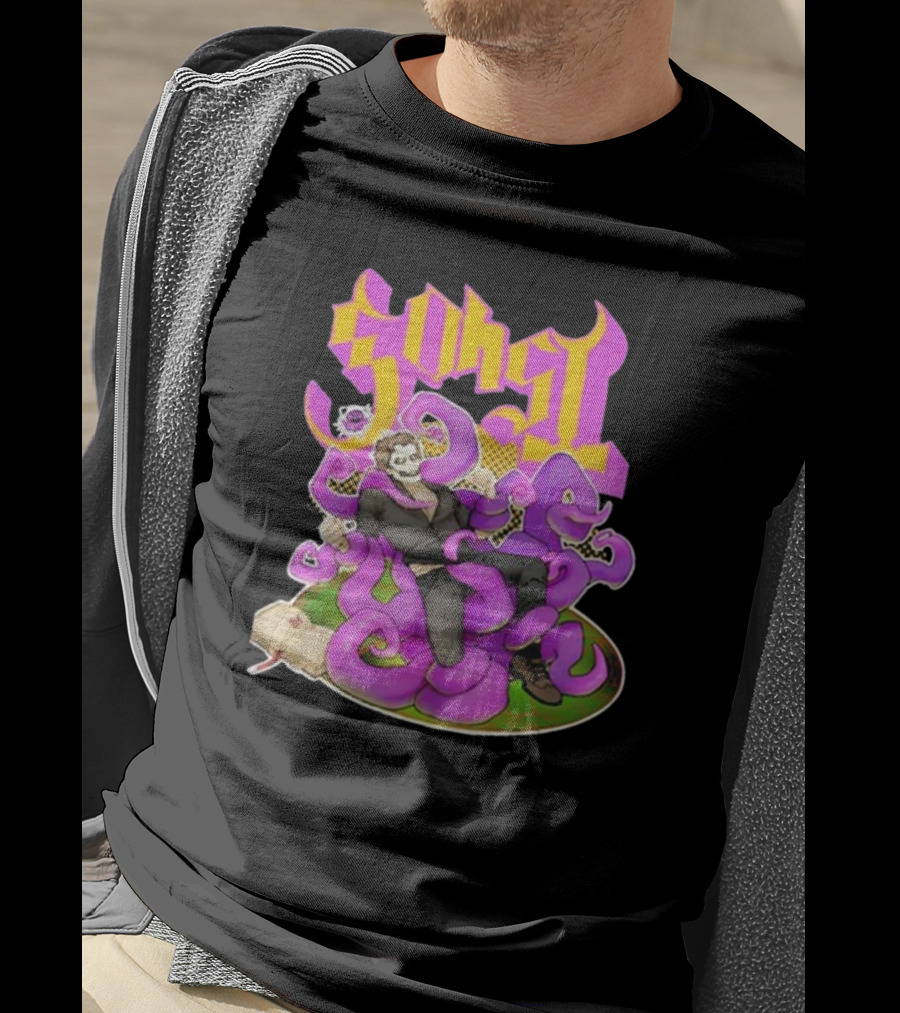 Ghost Papa Emeritus IV Kaijulz Comic Style Tentacle T-Shirt