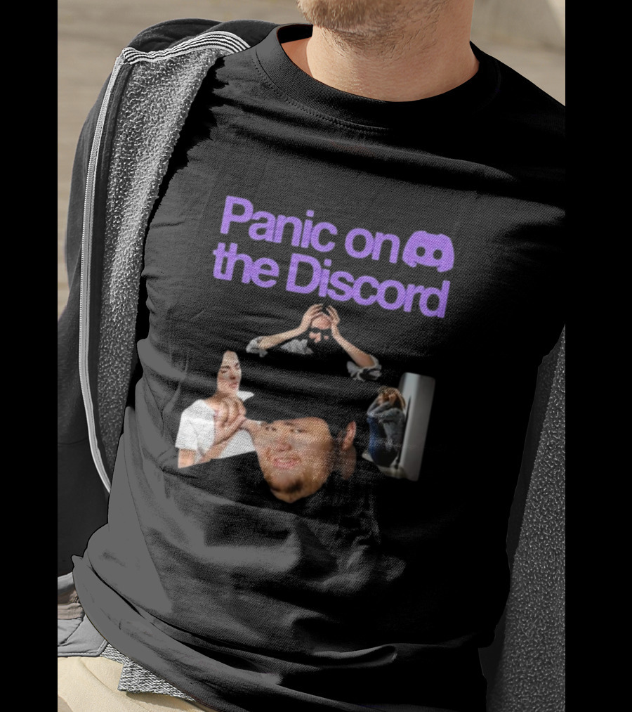 Panic On The Discord Meme Reaction Faces T-Shirt