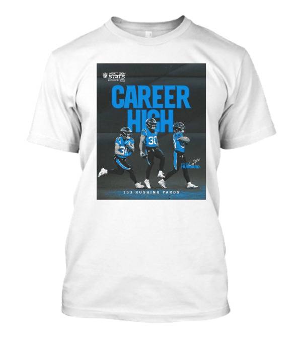 Next Gen Stats Carolina Panthers Chuba Hubbard Career High 153 Rushing Yards Signature T-Shirt