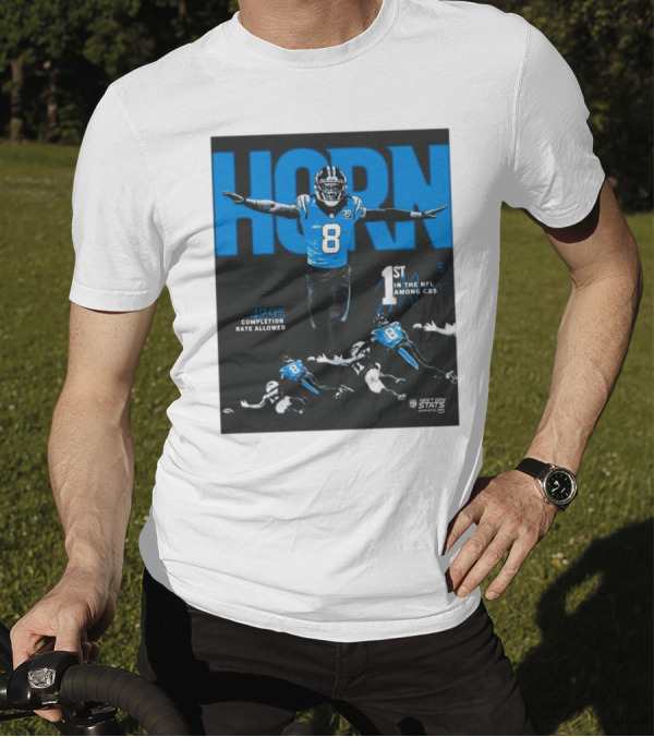 Carolina Panthers Jaycee Horn 1st In NFL Among CBs 42.0% Completion Rate Allowed T-Shirt