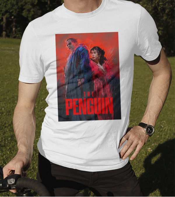 The Penguin Suffering The Last Episode Red And Blue Characters T-Shirt