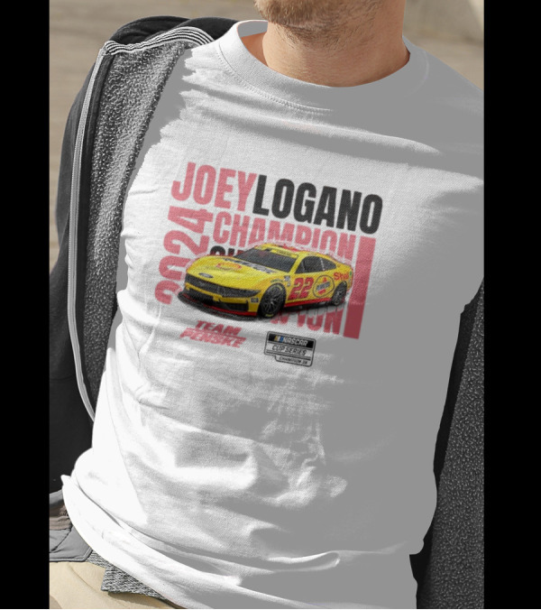 Joey Logano 2024 NASCAR Cup Series Champion Team Penske 22 Car T-Shirt
