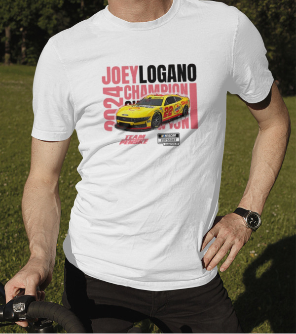 Joey Logano 2024 NASCAR Cup Series Champion Team Penske 22 Car T-Shirt