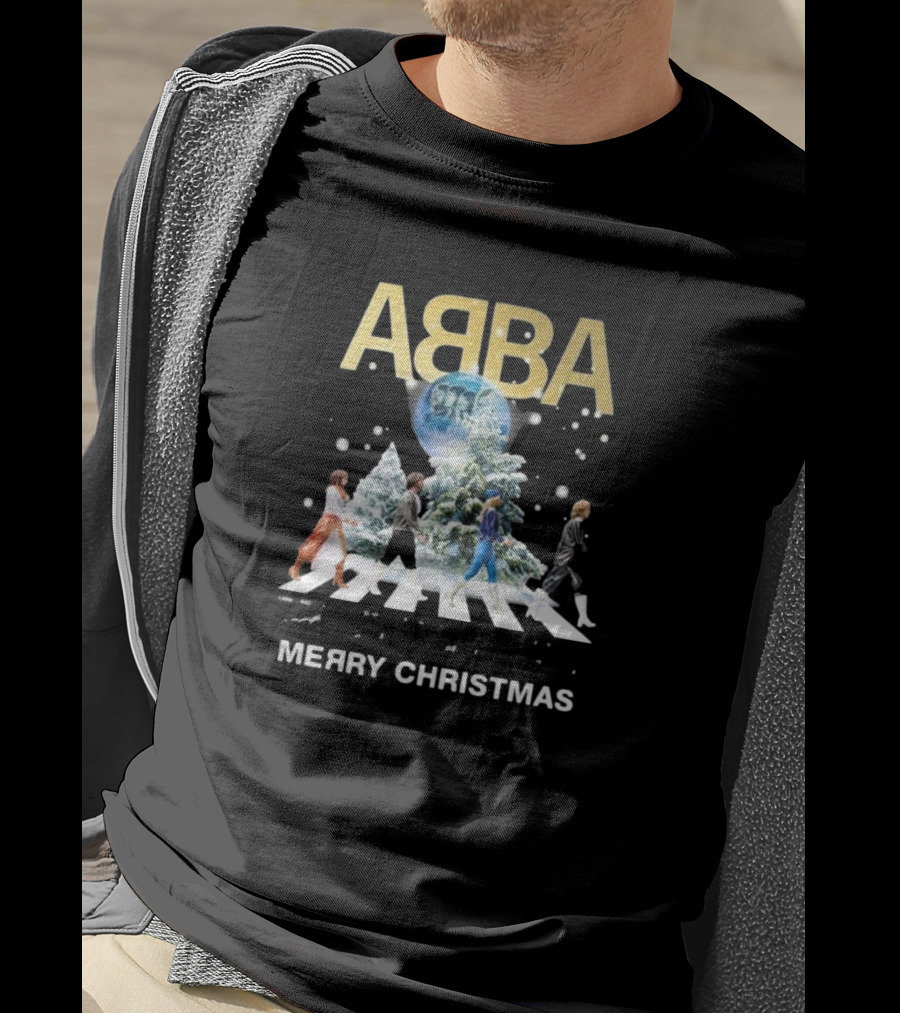 ABBA Merry Christmas Abbey Road T-Shirt