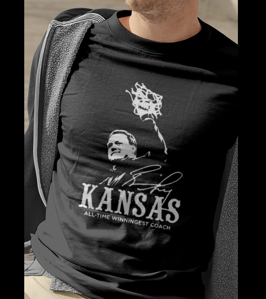 Bill Self Kansas All-Time Winningest Coach Signature T-Shirt