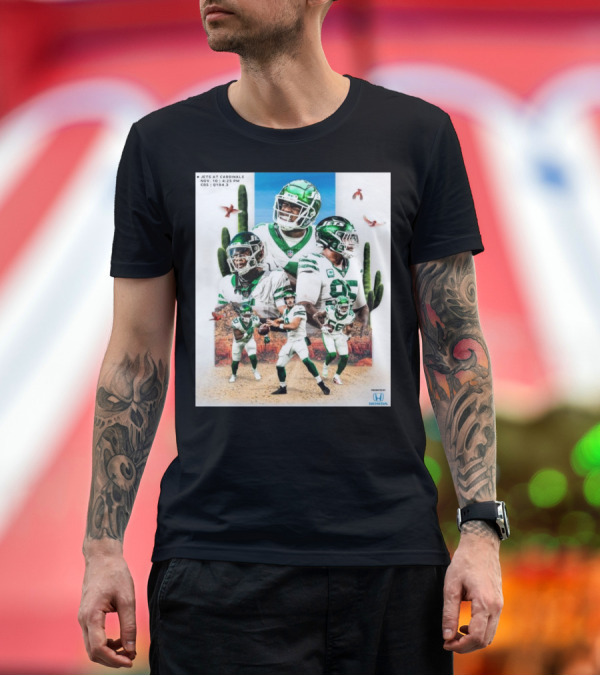 Premium T-Shirt: Jets at Cardinals Nov 10 4:25 PM CBS NFL 2024 Honda Powered T-Shirt Jets at Cardinals Nov 10 4:25 PM CBS NFL 2024 Honda Powered T-Shirt