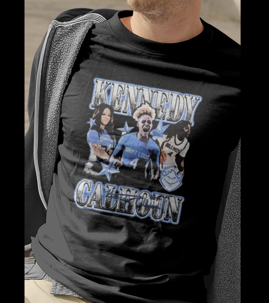 Kennedy Calhoun Saint Louis Billikens 4 Blue Jersey 90s T-Shirt