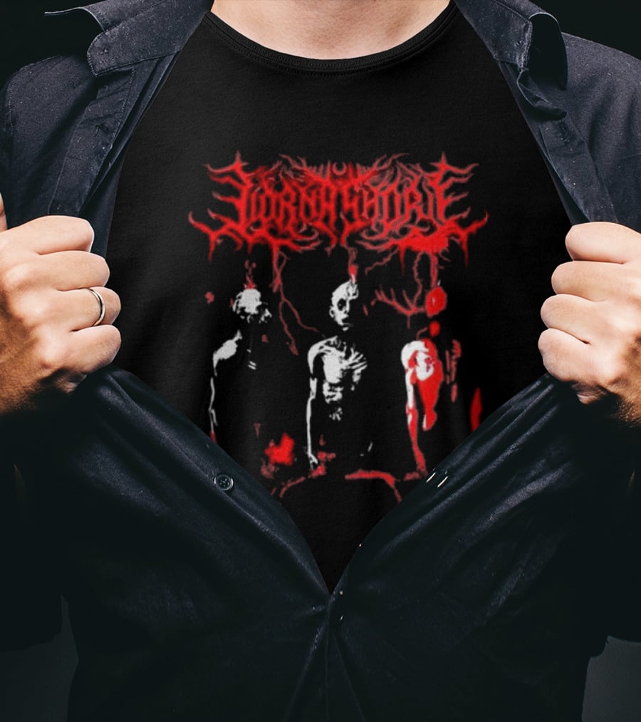 Lorna Shore Hanging Bodies Red Gothic Aesthetic T-Shirt