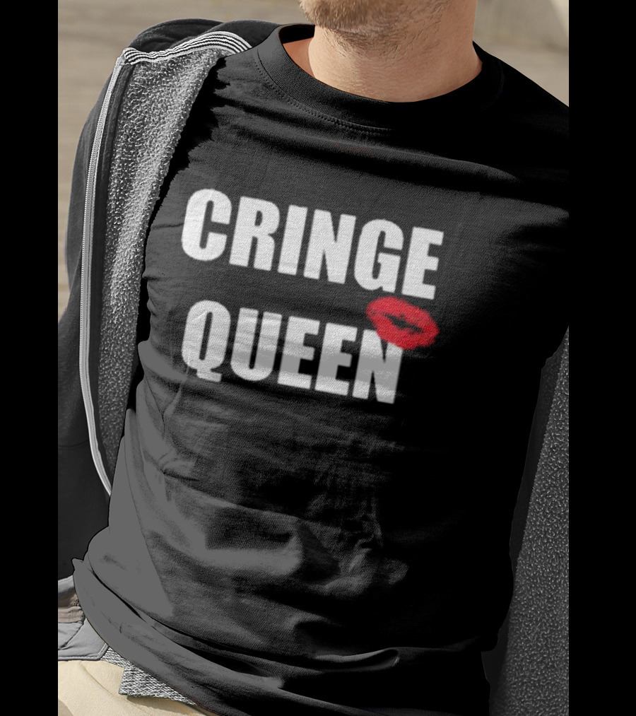 Cringe Queen Lip Print T-Shirt