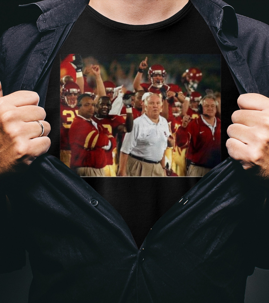Rip Coach John Robinson Fight On Forever USC Trojans Football Team Victory Celebrations T-Shirt