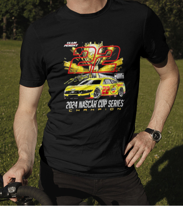Team Penske 22 Joey Logano 2024 NASCAR Cup Series Champion T-Shirt