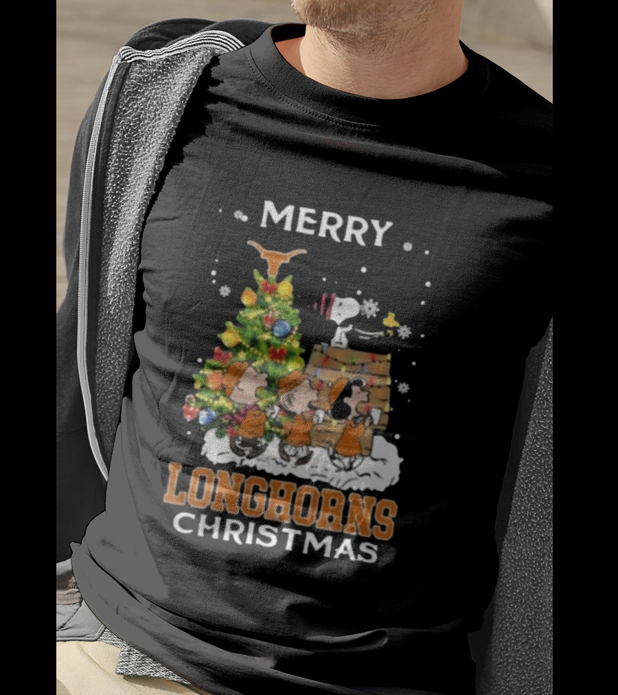 Texas Longhorns Snoopy Christmas T-Shirt