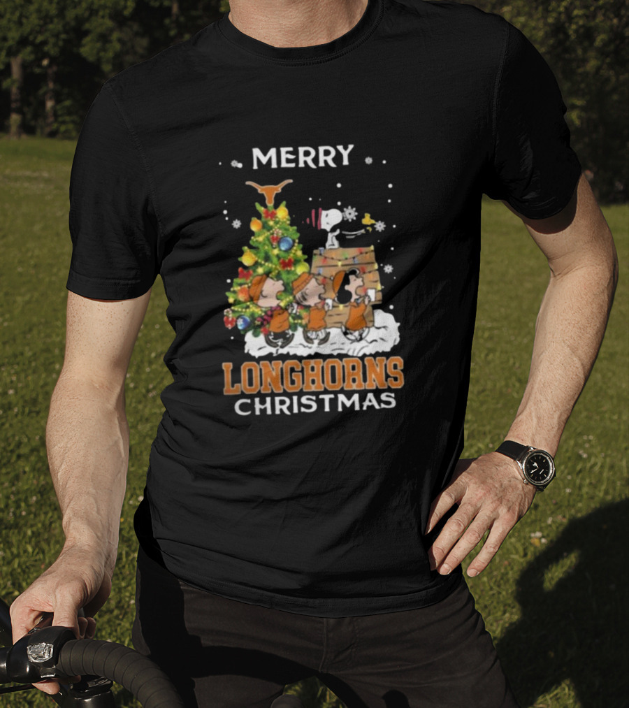 Texas Longhorns Snoopy Christmas T-Shirt