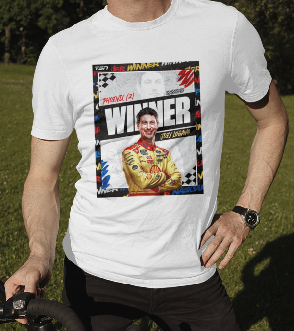 Winner Joey Logano Phoenix NASCAR Cup Series Champion Team Penske 3-Peat T-Shirt